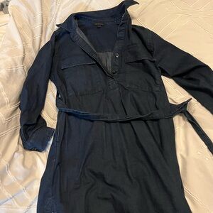 Banana Republic Jean Long-Sleeve Shirt Dress